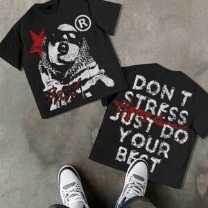 Stylish Black Graphic Kids T-Shirt